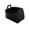 Caja de almacenamiento de oficina plegable azul de gran capacidad de cuero Nordic Ins con cesta portátil para guardar artículos diversos