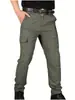 Amazon 2026 Pantalones Largos Tácticos de Verano para Hombre Combate Repelente al Agua Multibolsillo Resistentes al Desgaste Color Sólido Pantalones de Trabajo Modernos En Stock