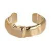 Pulsera Abierta Geométrica Plegada Brillante Acrílica Transfronteriza Europea y Americana, Única, Sencilla, de Nicho, de Alta Gama, Joyería de Moda
