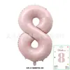 Globos Digitales de Tarjeta de 40 pulgadas Cubierta Dura Envueltos Individualmente Tarjeta de Papel Globos de Papel de Aluminio Globos de Decoración para Fiesta de Cumpleaños Venta al por Mayor