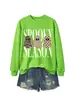 Amazon eBay tienda independiente moda versátil mujer temporada espeluznante tres fantasmas sudadera divertida