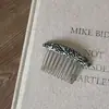 Pasador de Acetato Simple para Flequillo Pasador Textura Patrón Mármol Diente de Hierro Peine para el Cabello Inserto Peine Estilo Coreano Accesorios para el Cabello