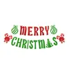 Banner Navideño Transfronterizo Feliz Navidad Set de Decoración Colgante en Espiral Decoración para Pasteles Decoraciones para Fiestas