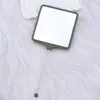 Nuevo Espejo de Maquillaje Cuadrado Portátil DIY Espejo con Abalorios de una Cara Espejo Portátil para la Apariencia de las Niñas