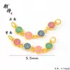 Accesorios de Oro de Arena Vietnamita Colgante Lindo de Cabeza de Tigre y Cerebro para Zapatos Colgante Giratorio de Girasol con Doble Oreja Accesorios de Joyería