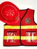 Casa de juegos para niños Ropa de juego de rol Traje de bombero Héroe de la extinción de incendios Chaleco rojo Ropa para jugar al fuego