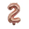 Globos de Papel de Aluminio de 16 Pulgadas, Números Dorados Rosados 0-9, Letras A-Z, Globos para Fiesta de Cumpleaños, Suministros, Decoración, Arreglo