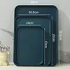 Bandeja rectangular de plástico para tazas de agua de uso doméstico nórdico, bandeja para servir comida rápida de hotel, cantina de jardín de infantes, para uso comercial