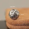 Yabin Retro Plata de Ley 999 Cuentas de Transferencia Hecho a Mano DIY Pulsera de Cuentas Budista Cuentas Espaciadoras de Plata Accesorios de Plata