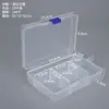 Hebilla Deslizante 5 Compartimentos Caja de Almacenamiento de Plástico Transparente Caja de Exhibición de Joyería Caja de Empaque para Accesorios de Pesca Anzuelos Piezas Ferretería Venta al por Mayor