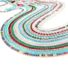 Cadena corta de personalidad rectangular de circón de moda para mujer, cadena para el cuello de mujer, nueva moda europea y americana, cadena para la clavícula de mujer al por mayor