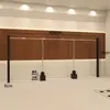 Estante de exhibición para tienda de ropa acero inoxidable negro montado en la pared perchero para colgar ropa oferta especial del comprador estante de exhibición de ropa estante para tienda de ropa de mujer