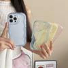 Capa Onda Creme Adequada para Apple 15/16Pro Capa de Celular Transparente Iphone13/14 Porta-Retrato Material DIY Macia