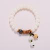 Pulsera Qiyi jewelry original de raíz de Bodhi natural Jade Blanco Bodhi 108 cuentas rosario Pulsera Bodhi
