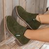Outono e inverno 2018 Novo estilo coreano veludo bota Martin feminina zíper lateral bota curta feminina salto baixo cano baixo estilo universitário estudante mulher