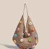 Bolso Trenzado Versátil de Moda para Mujer, Bolso de Punto Casual Simple, Bolso de Hombro Cruzado Simple de Gran Capacidad