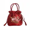 Bolso Pequeño Bordado Hecho a Mano para Madres, Cartera Estilo Étnico para Mujeres de Mediana Edad y Mayores, Adecuado para Compras, Llevar Monedas y Teléfonos