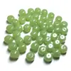 Cuentas de Barril Estilo Antiguo de Imitación de Jade Hetian, Jade Verde, Jade Blanco, Agujero Pasante Accesorios para Pulseras de Joyería de Jade DIY, Venta al por Mayor de Cuentas Sueltas