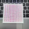 Adesivos de Diamante Autoadesivos Acrílico Transparente Adesivos Decorativos para Rosto e Testa de Crianças Adesivos de Pérola Adesivos de Cristal Gema DIY