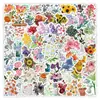 Paquete de Pegatinas de Flores Vintage: Girasoles, Flores de Invernadero, Rosas y Pegatinas de Material para Journaling de Pétalos de Papel