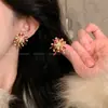 Aretes de Fuegos Artificiales Borgoña para Mujer, Únicos y de Nicho, Aretes Impresionantes, Nuevo Estilo 2025, Accesorios para Orejas de Gama Alta y Extremadamente Hermosos