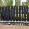Fábrica de origen de Foshan valla artística de aluminio con diseño simple hueco para patios pequeños, barandilla de aleación de aluminio para jardín de villa