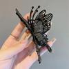 Pinza de metal con forma de mariposa de 11 cm, con diamantes de imitación y forma de tiburón, para cola de caballo, con forma de disco para la parte trasera del cabello, accesorios de moda para el cabello al por mayor