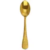 Cuchara de té con patrón de serpiente de acero inoxidable Cuchara para el hogar Cuchara Patrón de martillo Mango redondo Cuchara para comer de restaurante Cuchara para postre y pastel Cuchara para nido de pájaro