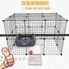 Ensamblaje de panel de malla jaula para mascotas erizo cobaya recinto para cachorros jaula para gatos jaula de hierro recinto para perros pequeños conejos