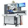 Máquina completamente automática de pelado de doble cabezal y engarzado de doble cabezal con máquina de estañado y máquina de trenzado de cables con sistema de visión CCD incorporado