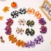 Conjunto Popular Europeu e Americano de Acessórios de Cabelo para Crianças, Grampos de Cabelo com Laço de Fita Canelada para Celebração de Halloween, Acessórios Infantis 638