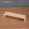 Estante de Almacenamiento de Escritorio Sencillo de Madera Maciza Elevador de Escritorio de Madera Engrosado Estante Organizador de Almacenamiento para Agua Leche Muñecas Libros
