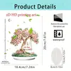Columpio de Flor de Cerezo de Pascua Transfronterizo Conejo Adorno Plano de Acrílico Decoración de Escritorio Adorno que Mejora la Atmósfera Hongyao