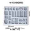 Zhongcheng DIY molde de gota de cristal pendientes colgante molde de silicona retro moderno simple resina al por mayor