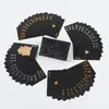 Cartas de Baralho Douradas Poker PVC Grade Preta Criativas Espessadas Folha Dourada Cartas de Jogo de Tabuleiro Impermeáveis, Resistentes a Dobras, Resistentes ao Desgaste Cartas de Plástico