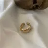 Anillo elegante abierto Dongdaemun de Corea del Sur, personalidad femenina japonesa y coreana, estudiantes de moda, celebridad de Internet, anillo de unión de viento frío