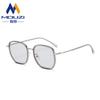 Gafas lisas de montura grande estilo coreano, populares cibernéticas, adelgazantes, poligonales, montura de gafas de proximidad con gafas planas de luz anti-azul