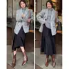 Botines Cortos para Mujer Chuyuji 2026 Otoño/Invierno Nuevos de Tacón Medio Botines Chelsea Versátiles Botas de Tacón Grueso Moda Botas Retro Martin