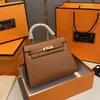 Bolsa Kelly Colorida Mais Vendida no Aliexpress, Bolsa de Mão Feminina Moda Europeia e Americana, Bolsa de Ombro Único Transversal de Alto Padrão para Mulheres