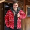 Chaqueta de invierno transfronteriza para hombre europea y americana, chaqueta acolchada de algodón, ropa cálida, textura, forro polar, impresión digital 3D, diseño de múltiples patrones
