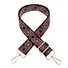 Nova alça larga decorativa jacquard colorida, alça para acessórios de bolsa, atacado transfronteiriço, alça longa para ombro