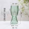 Vaso de Vidro Moderno Simples com Rosto Humano Personalizado para Sala de Estar Decorações Criativas para Bancada Flores e Plantas Verdes Hidropônicas