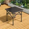 Mesa Plegable para Exteriores Portátil Mesa Resistente Tipo Rollo de Huevo Aleación de Aluminio Famosa en Internet Mesa para Picnic Camping Barbacoa para Almacenamiento