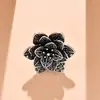 Anel de Flor Simples Retrô Estilo Metálico Boêmio Venda Quente Transfronteiriça Anel de Flor Borboleta Amor Atacado para Mulheres