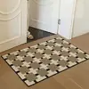 Felpudo moderno minimalista de alta gama para entrada, alfombra antideslizante resistente al desgaste para recibidor de casa, alfombrilla para dormitorio y estudio