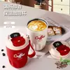 Popular Taza de Acero Inoxidable 316 Estilo Ins con Pantalla de Temperatura, Doble Pared Aislada con Correa, Taza de Viaje Portátil y Elegante