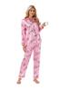 Conjunto de Ropa para el Hogar Estilo Europeo y Americano, Pijama para Mujer, Suministro de Comercio Exterior, Cárdigan de Satén, Manga Larga, Moda Casual de Otoño