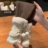 Conjunto de Invierno 2026 para Niñas, Nuevo Estilo, Abrigo Grueso con Forro de Felpa y Conjunto de Suéter para Bebés, Conjunto de Dos Piezas Cálido y a la Moda