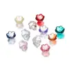 Vidrio transparente color degradado que cambia de color cuentas de orquídea lirio soporte para flores pulsera diy hecha a mano accesorios para pulseras materiales accesorios de joyería