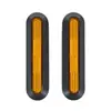 Cubierta Decorativa Reflectante Lateral para la Horquilla Trasera de Patinetes Eléctricos, Adecuada para Modelos Elite, Juego de 2 Cubiertas Negras y Amarillas para Horquilla Trasera